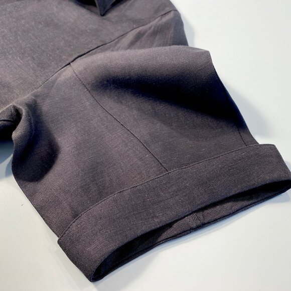 D.Hygen ST102-0621S Linen Rayon Short Sleeve Shirt, Japanese Size 1, Men's SM - Picture 11 of 14